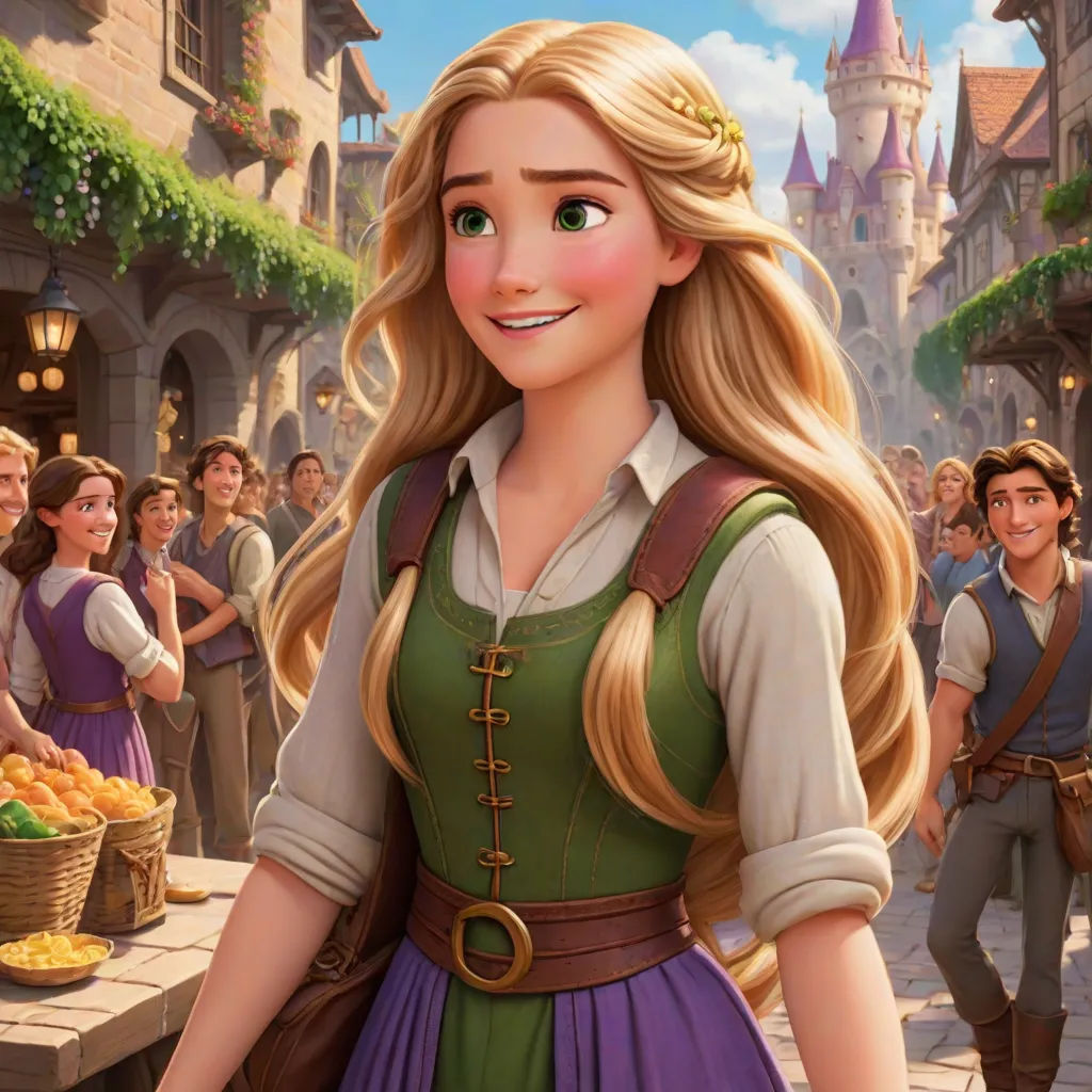 a cartoon of a woman in a dress and a man in a suit and tie standing in front of a crowd of people, sots art, concept art, disney, official art