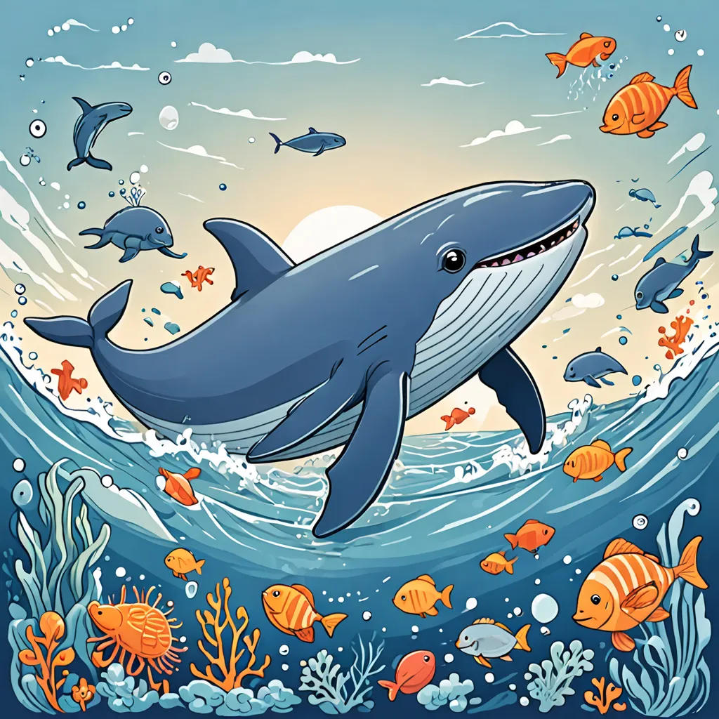 The Sweet Blue Whale's Adventure