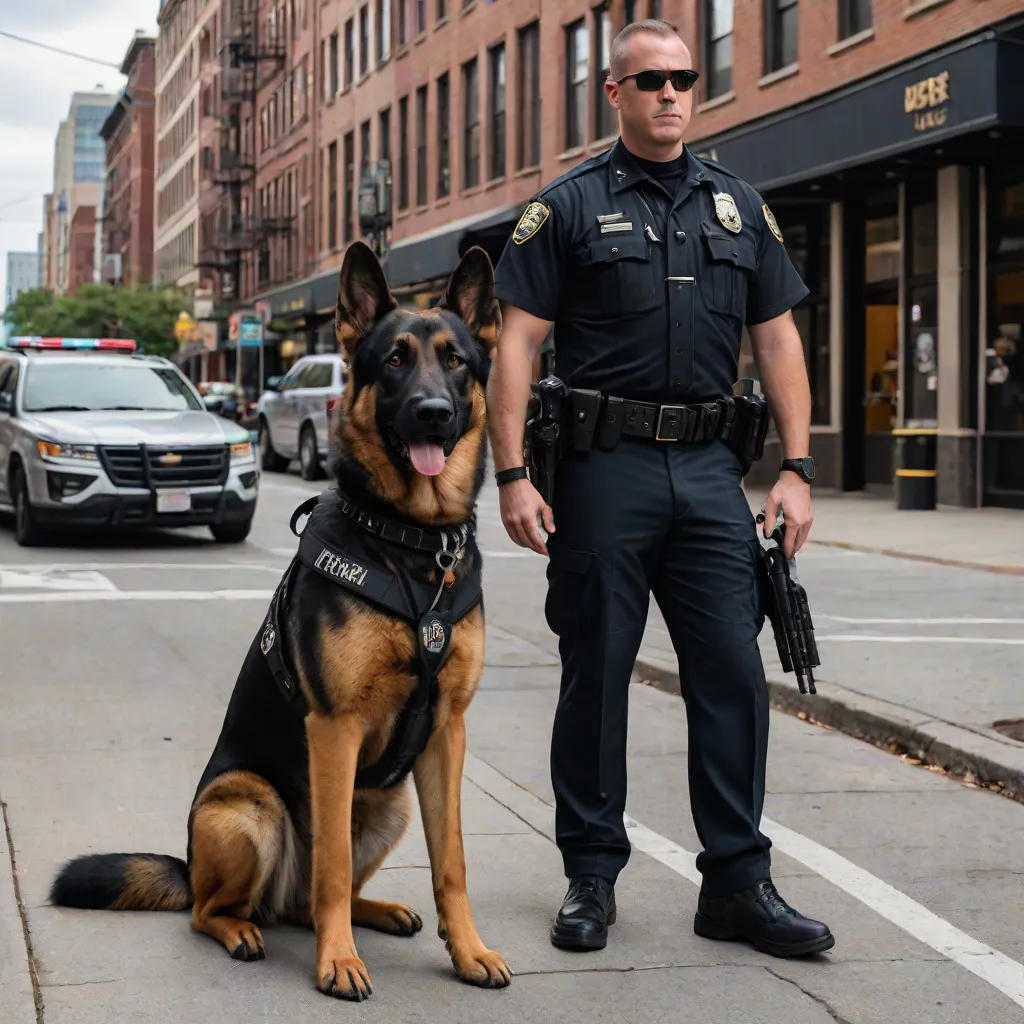 Patches the Police K-9 Dog Goes to Kindergarten