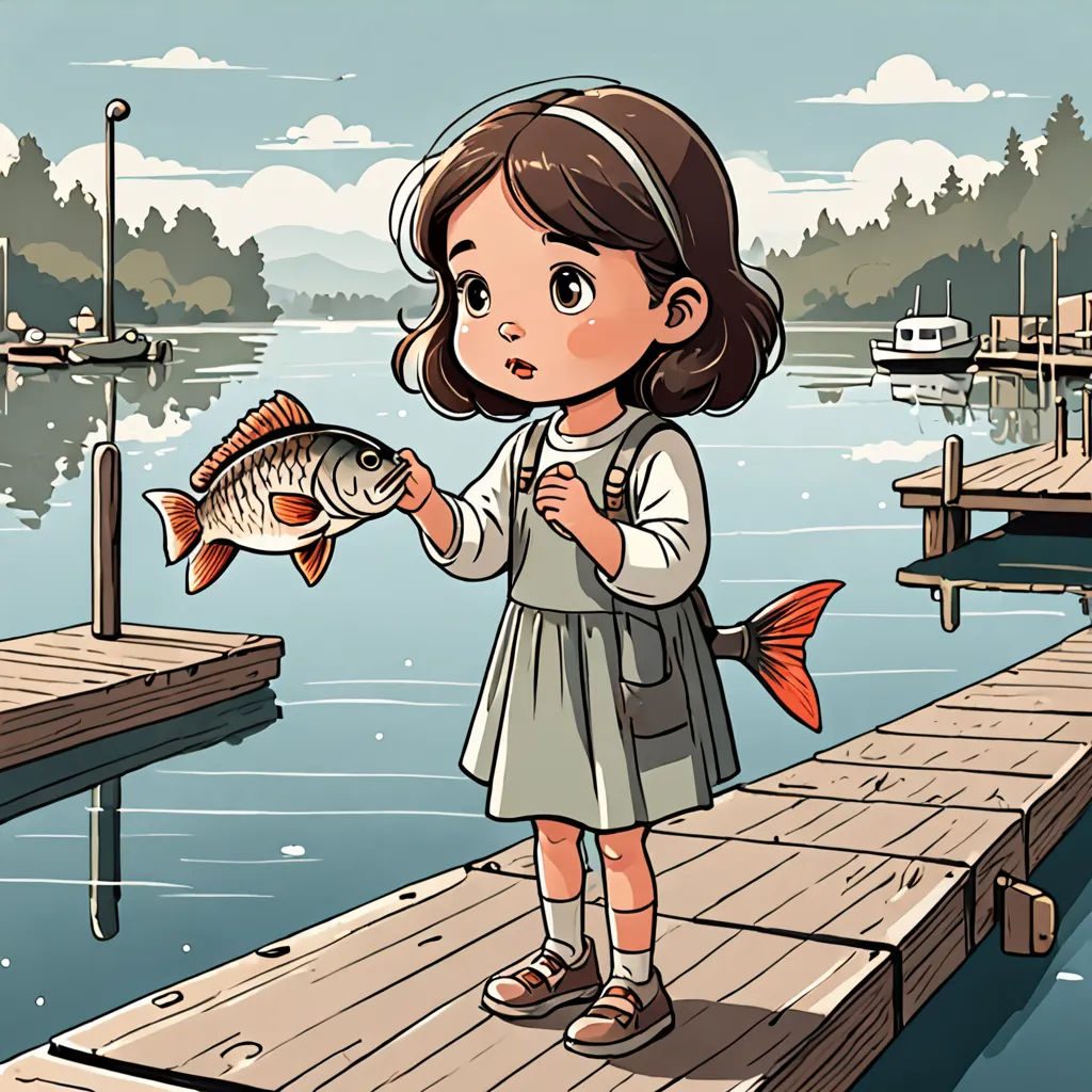 The Little Girl and the Kissing Fish