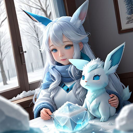 glaceon and regina (pokemon and 2 more) drawn by ishikane_aoi | Danbooru