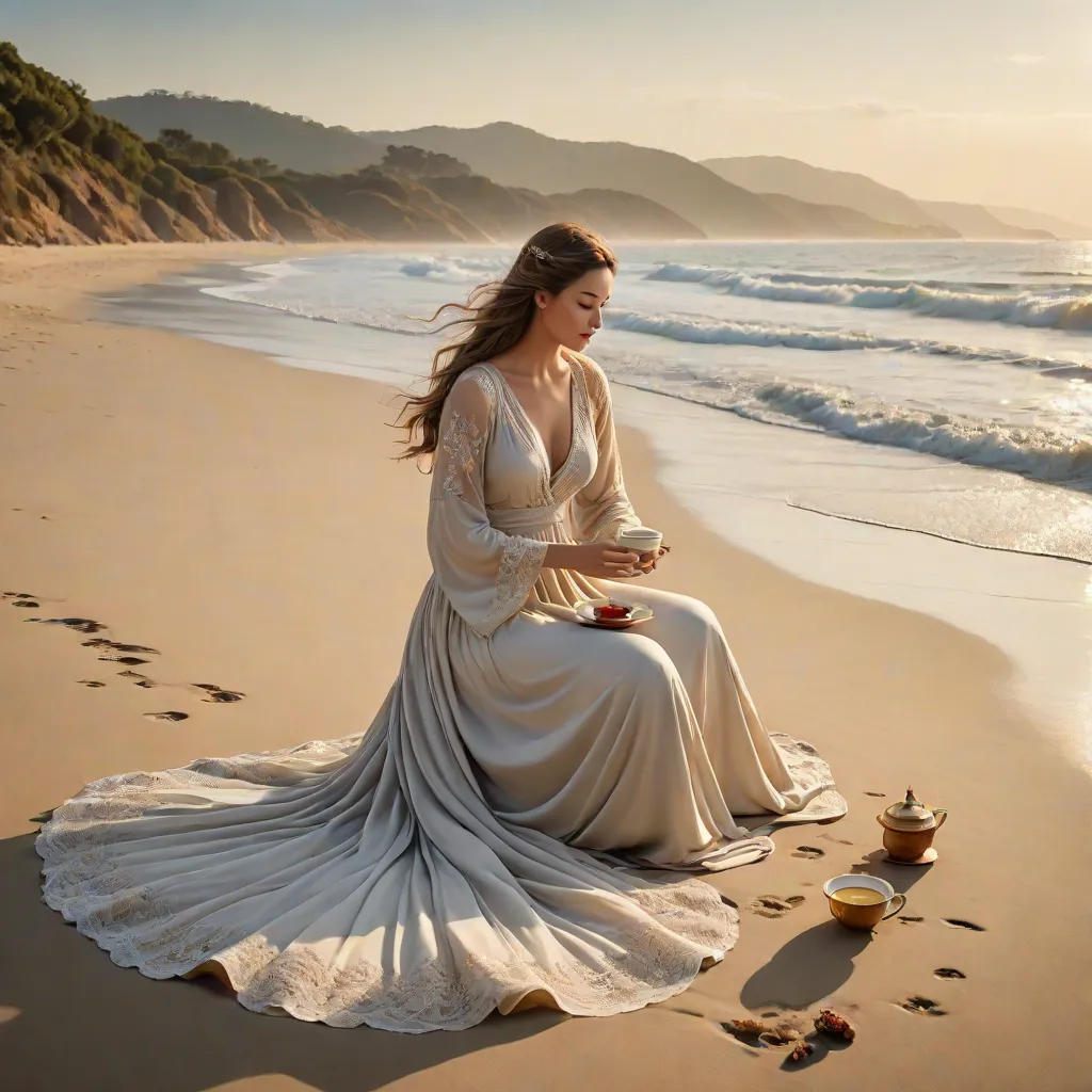 The Earth and Its Beach Tea Party