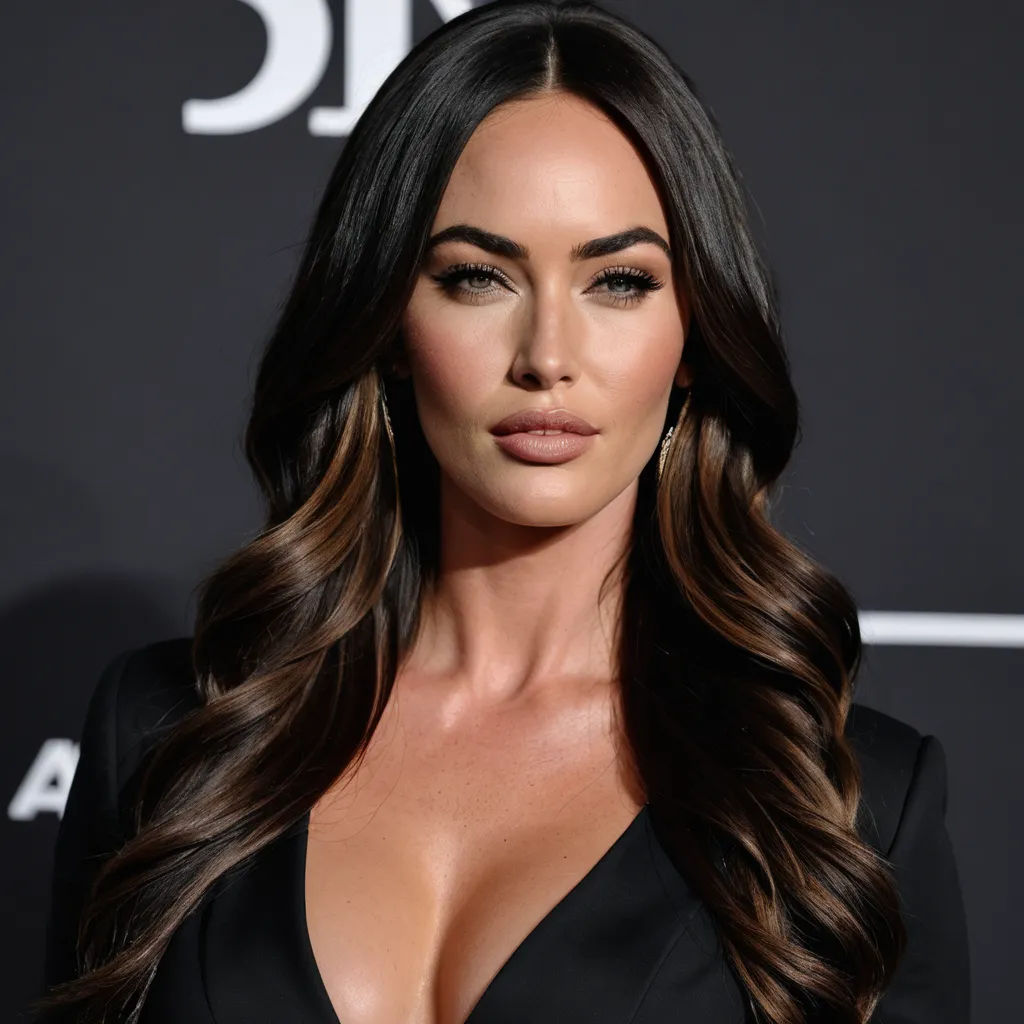 a woman with long hair and a black dress posing for a picture on a red carpet with her eyes closed, figurativism, a marble sculpture, Anna Katharina Block, long dark hair