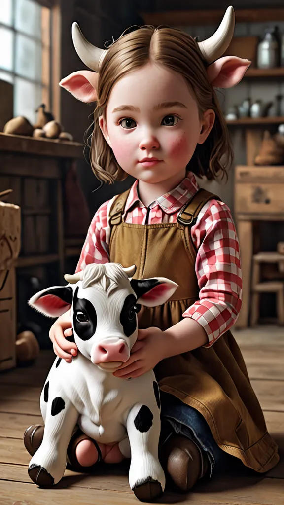 Lia and the Fury Cow Doll