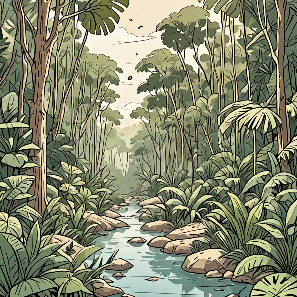 Luis explores the jungle