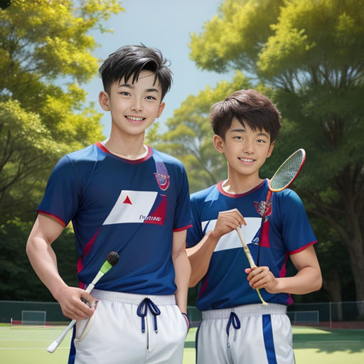 Sam and Tom's Badminton Adventure