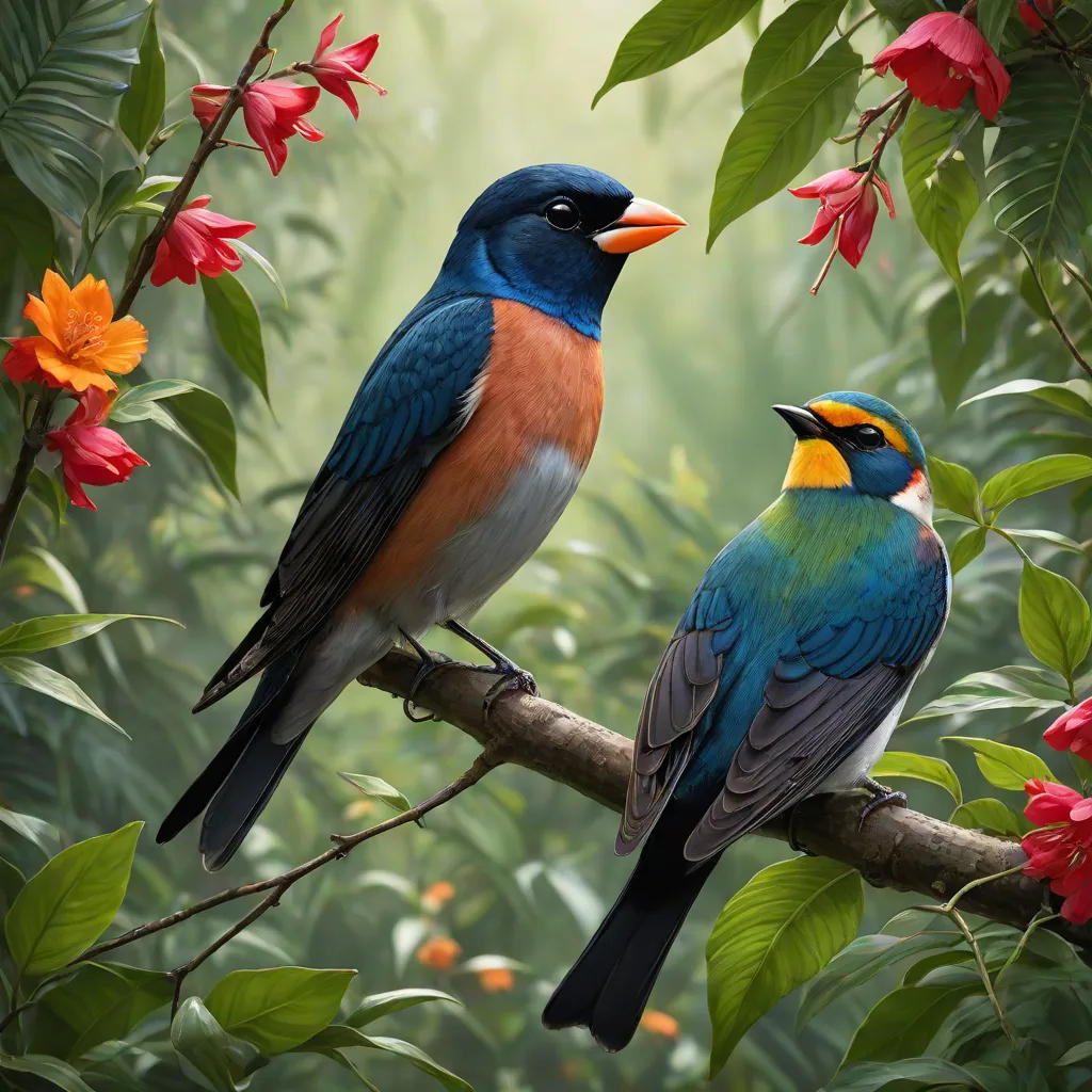 The Clever Finch and the Brave Swallow