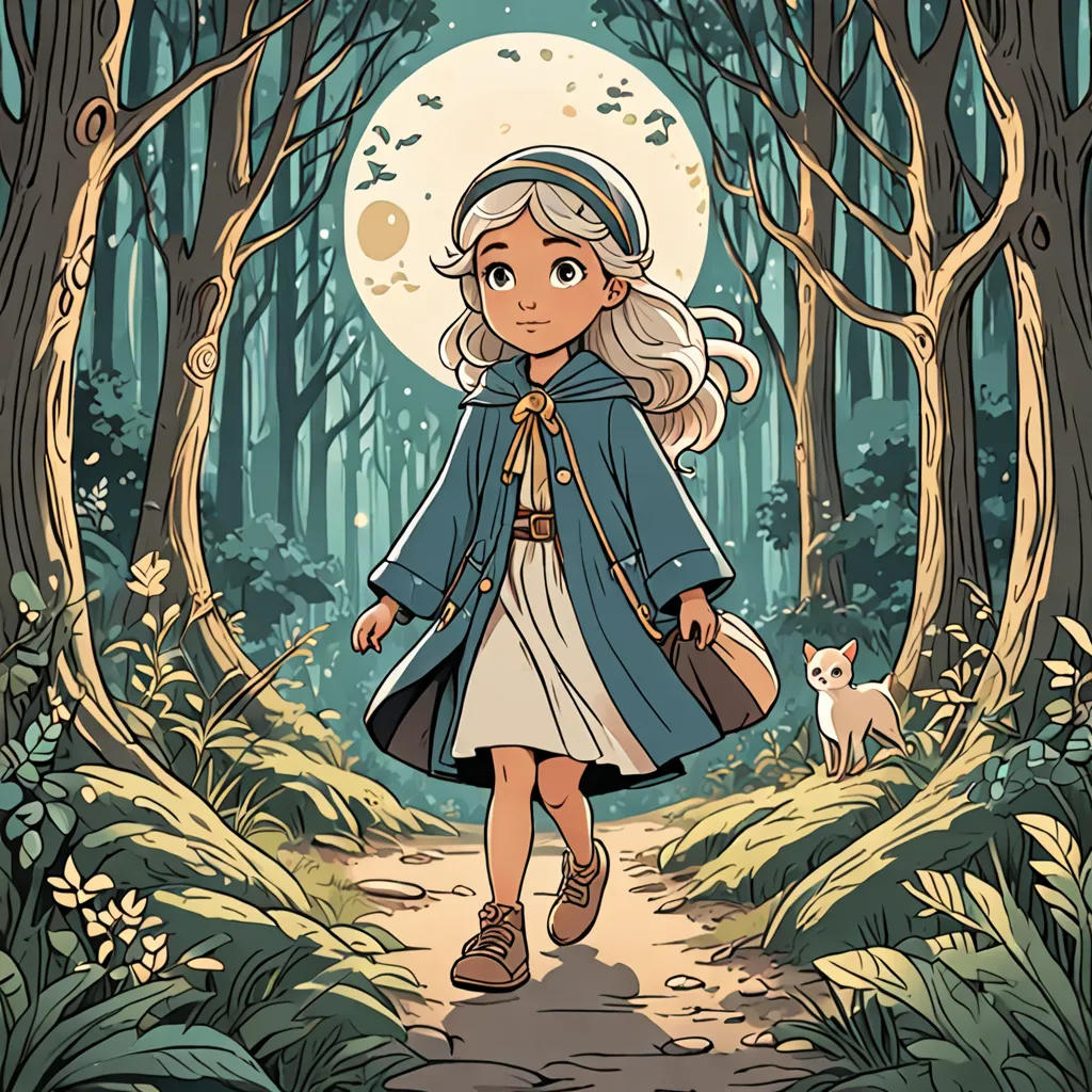 The Magical Journey of Luna and the Enchanted Forest
