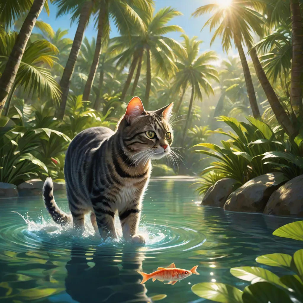 The Cat and the Magical Fish