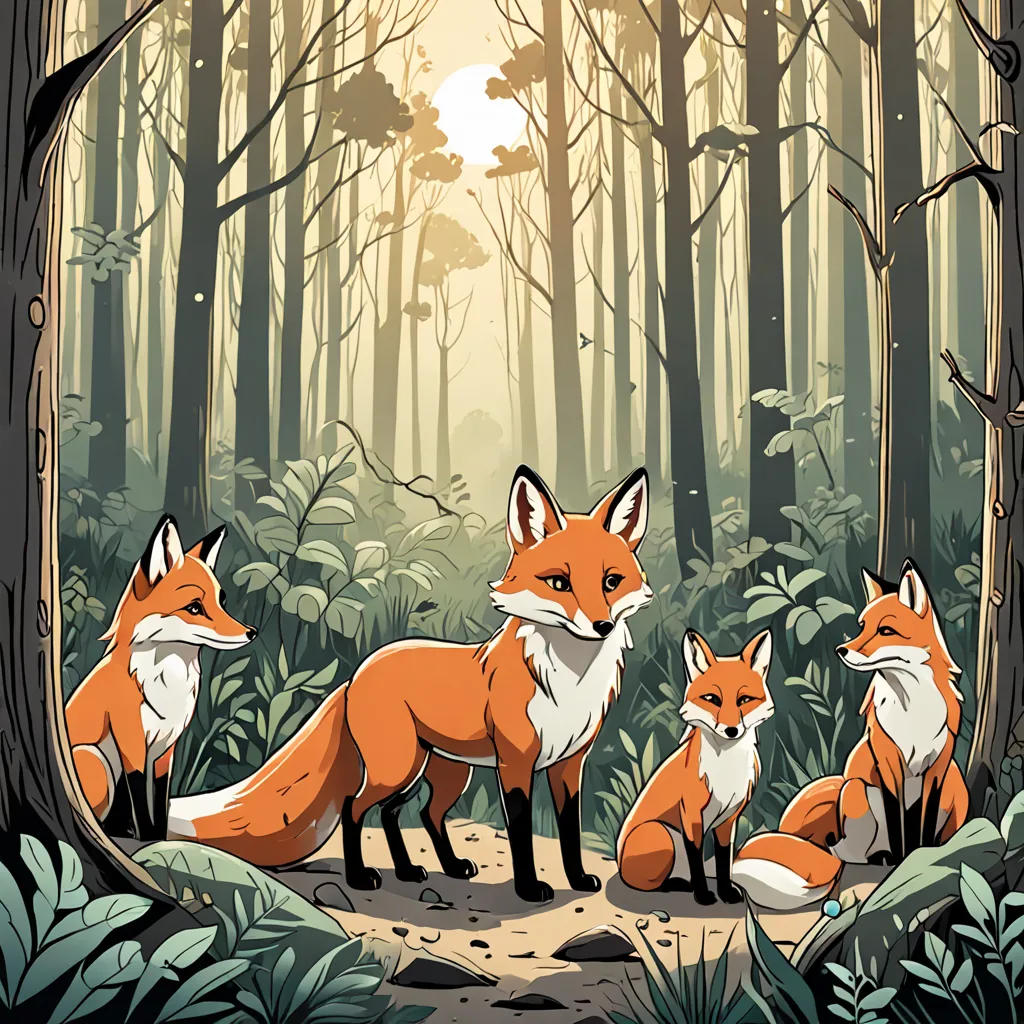 The Brave Fox and the Enchanted Forest