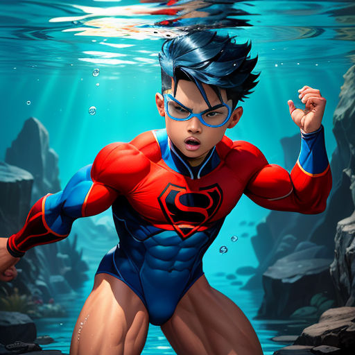 Kid Aqualad and the Speedos Suit