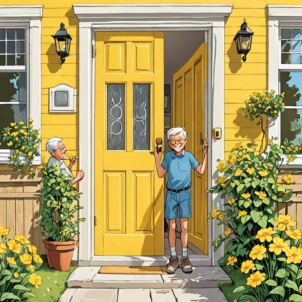 The Bright Yellow Door