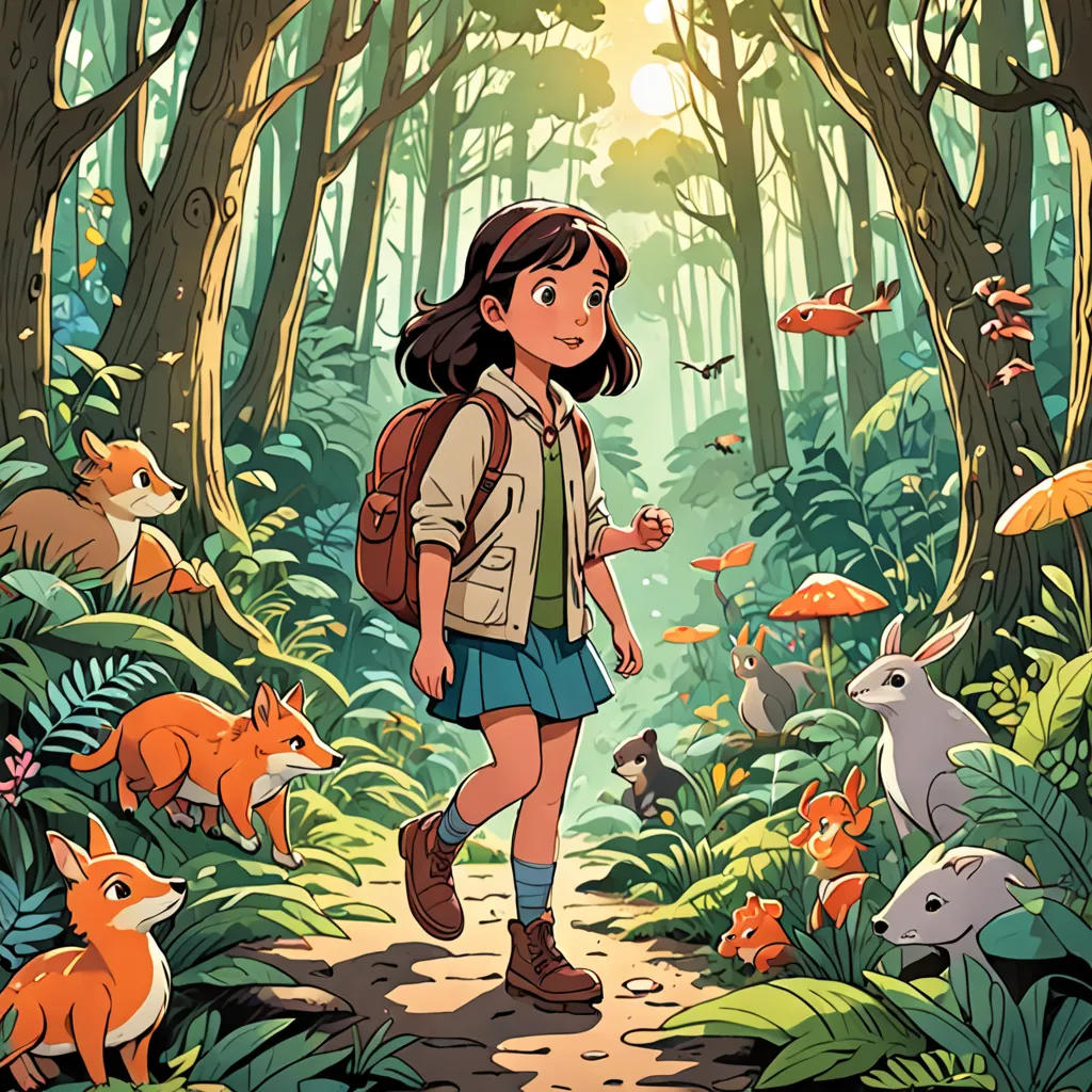 Lily and the Magical Creatures of the Enchanted Forest