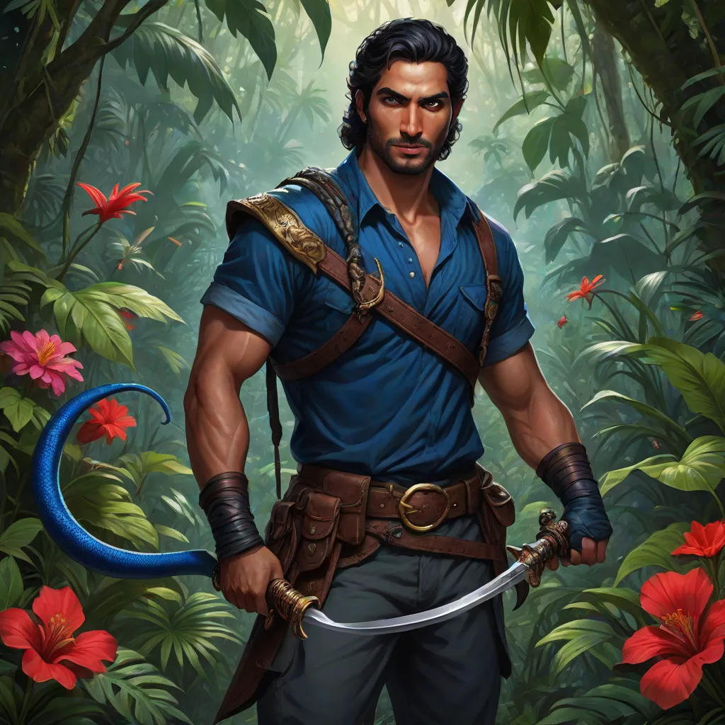 Samer And The Blue Snake With Red Eyes