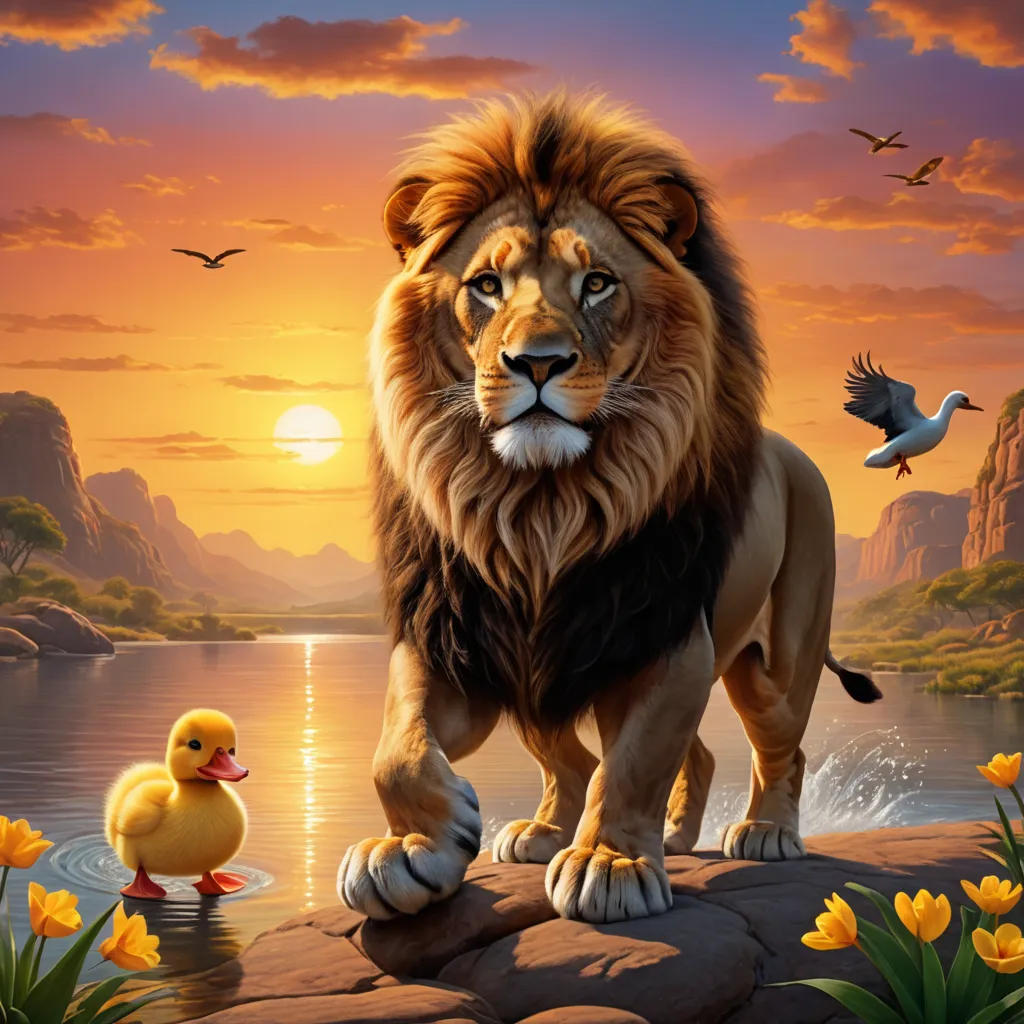 The Lion and the Duck