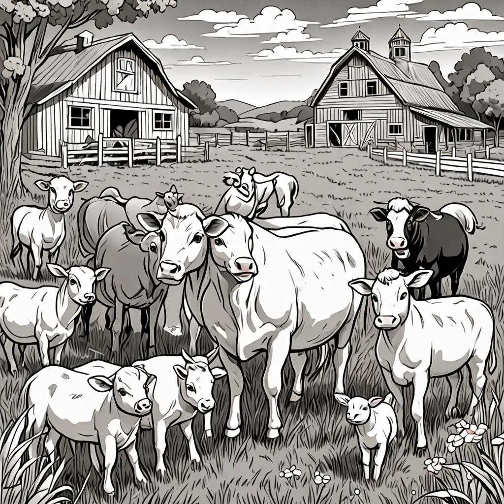 Farm Friends: A Coloring Adventure