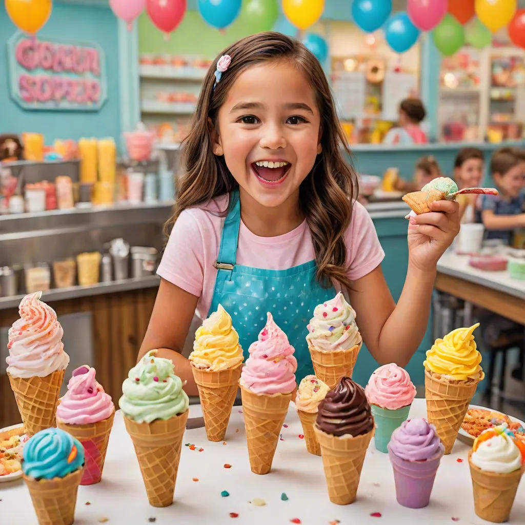 The Colorful Ice Cream Lady