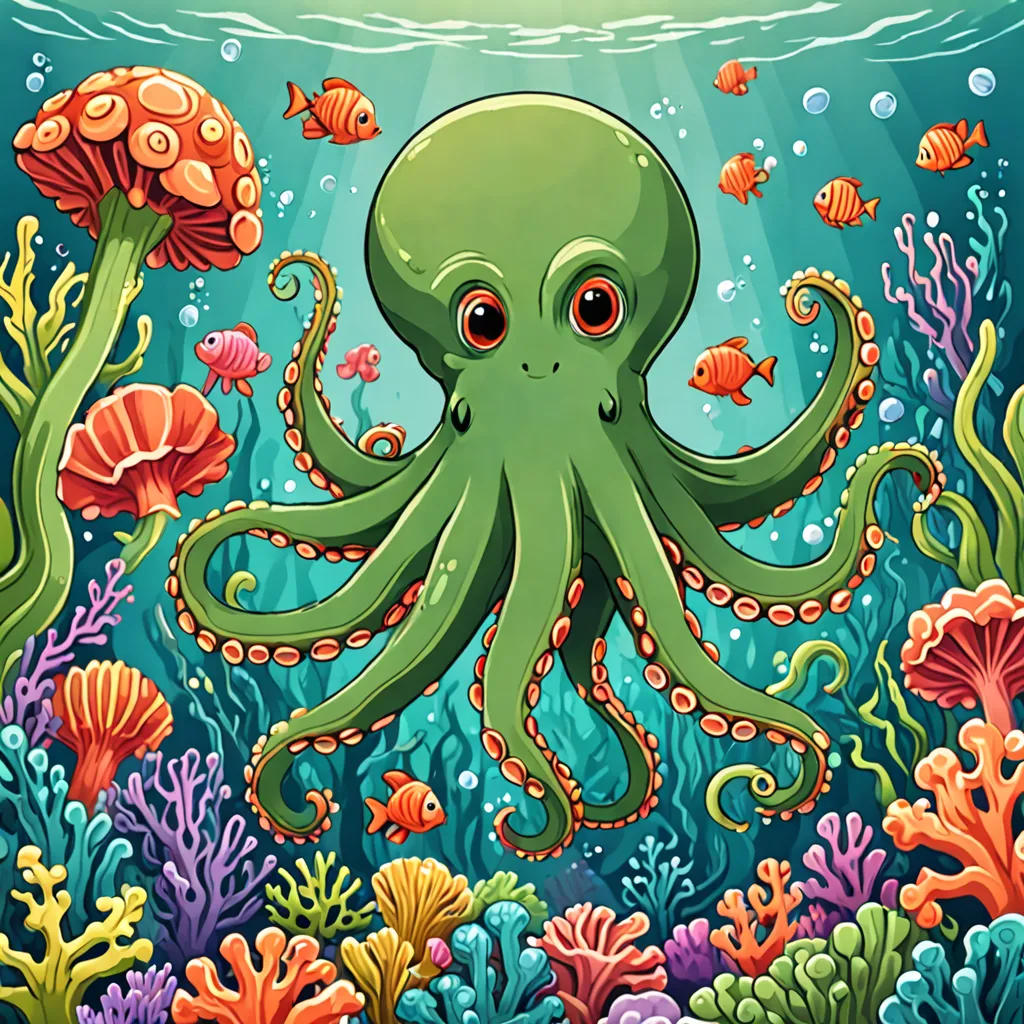 The Green Dancing Octopus