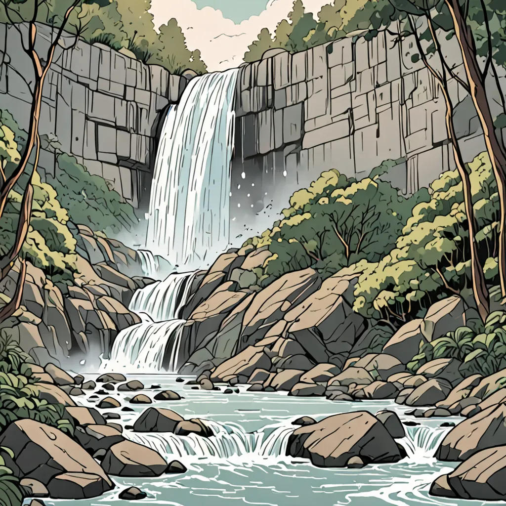The Adventures of Andy and the Mysterious Waterfall