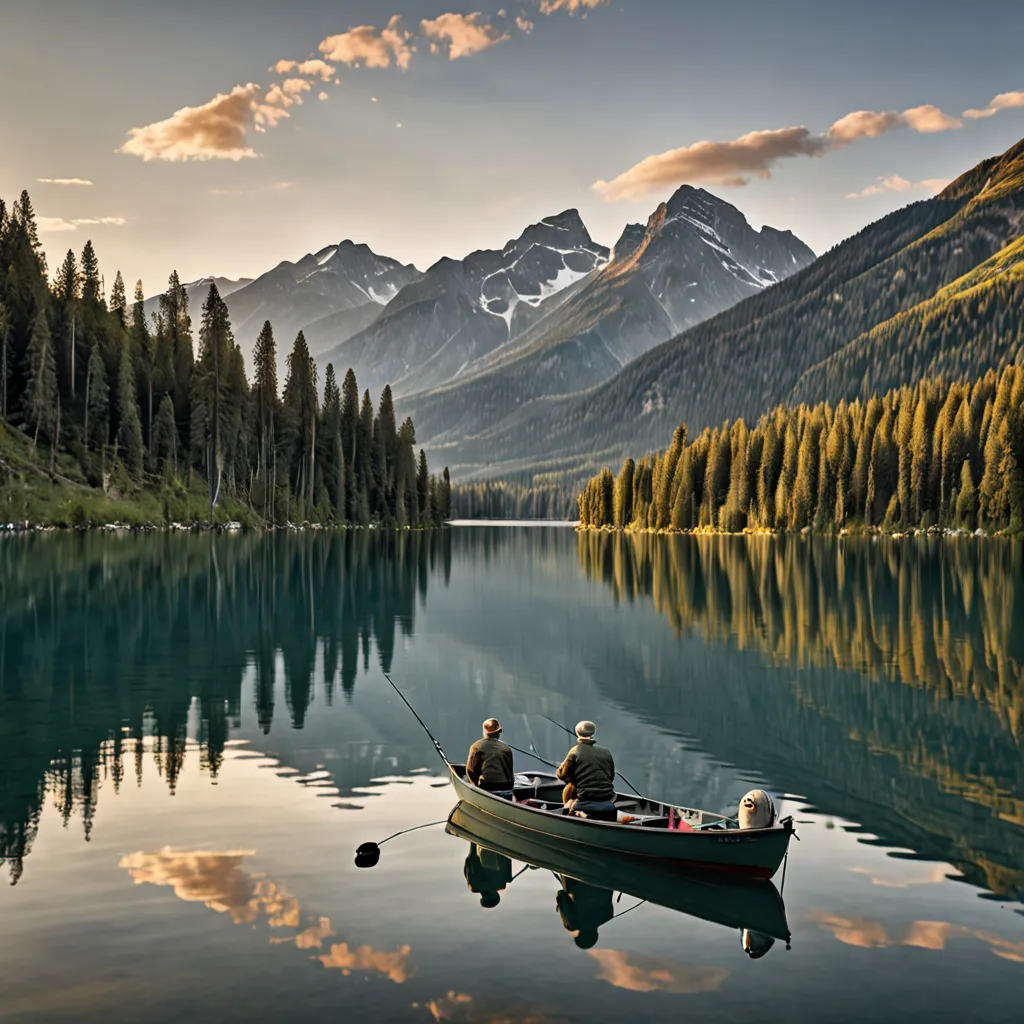 Father and Son Fishing