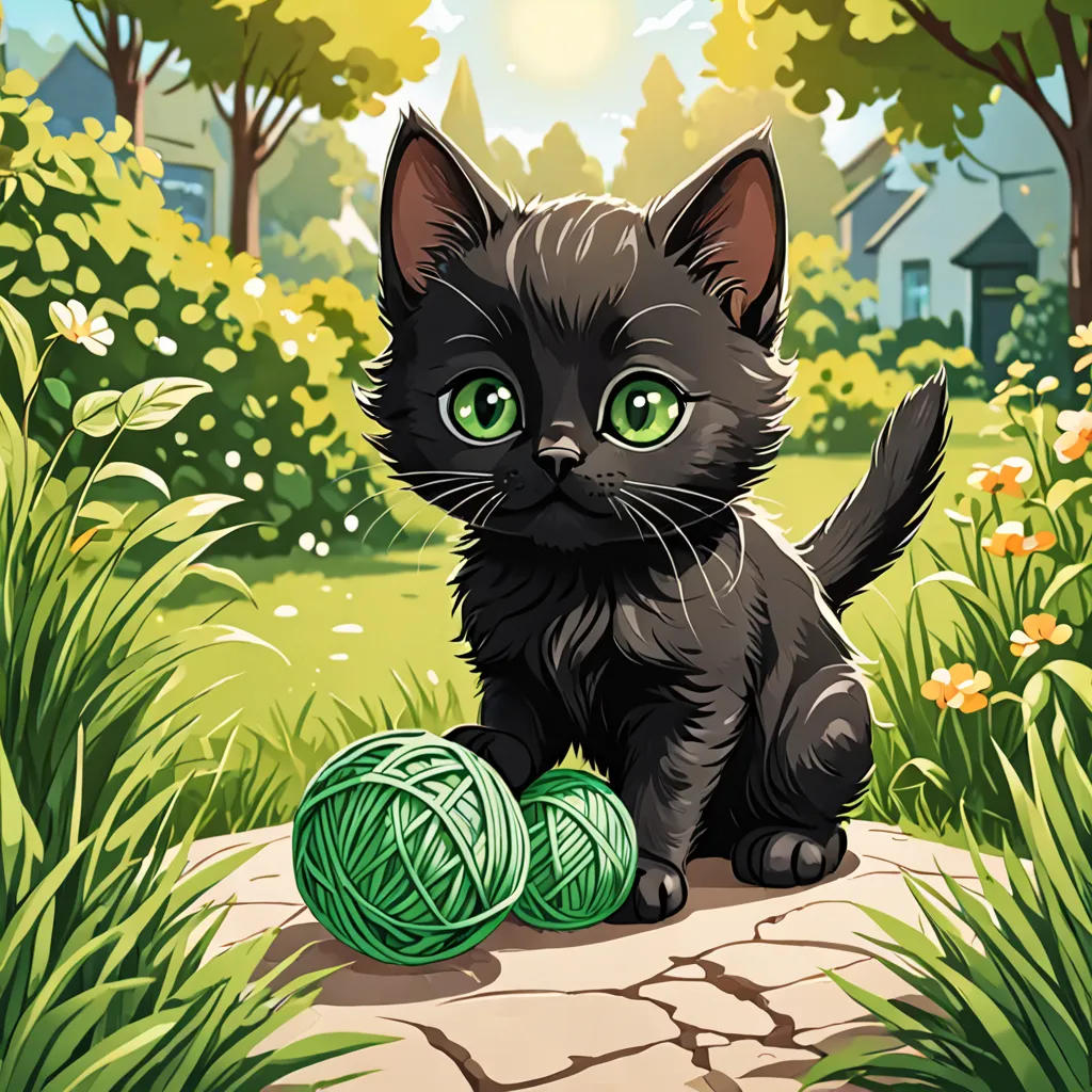 Luna the Little Black Kitten