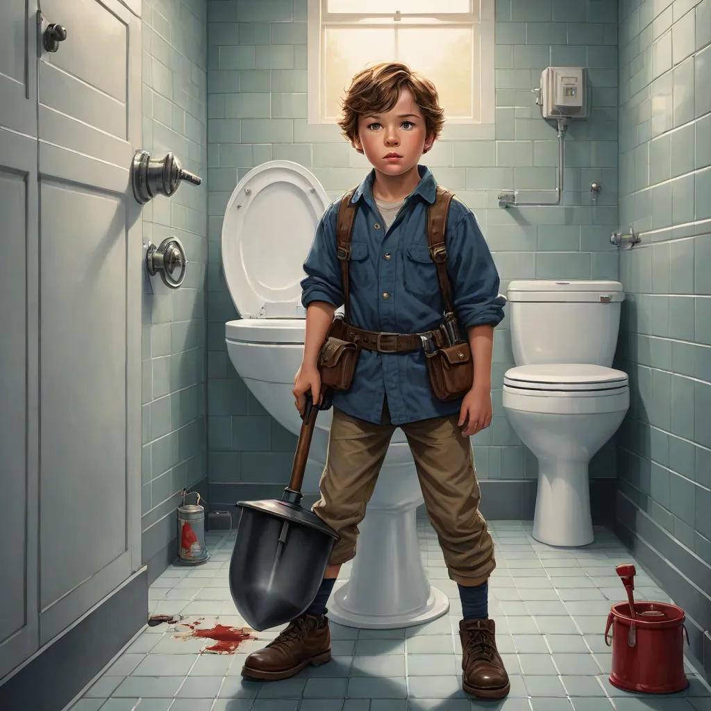 The Brave Little Boy and the Big Scary Toilet
