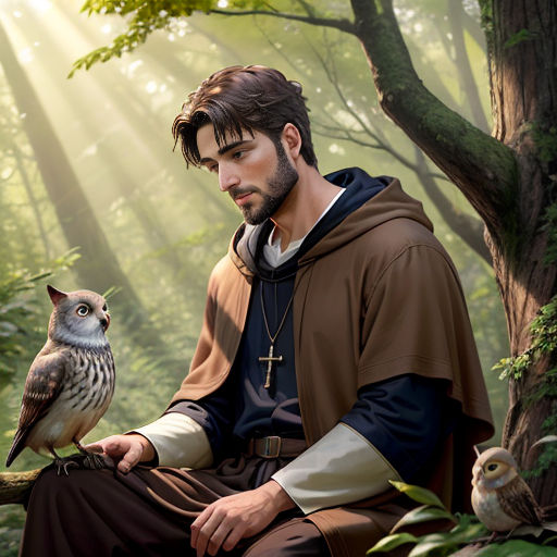 The Saint and His Animal Friends