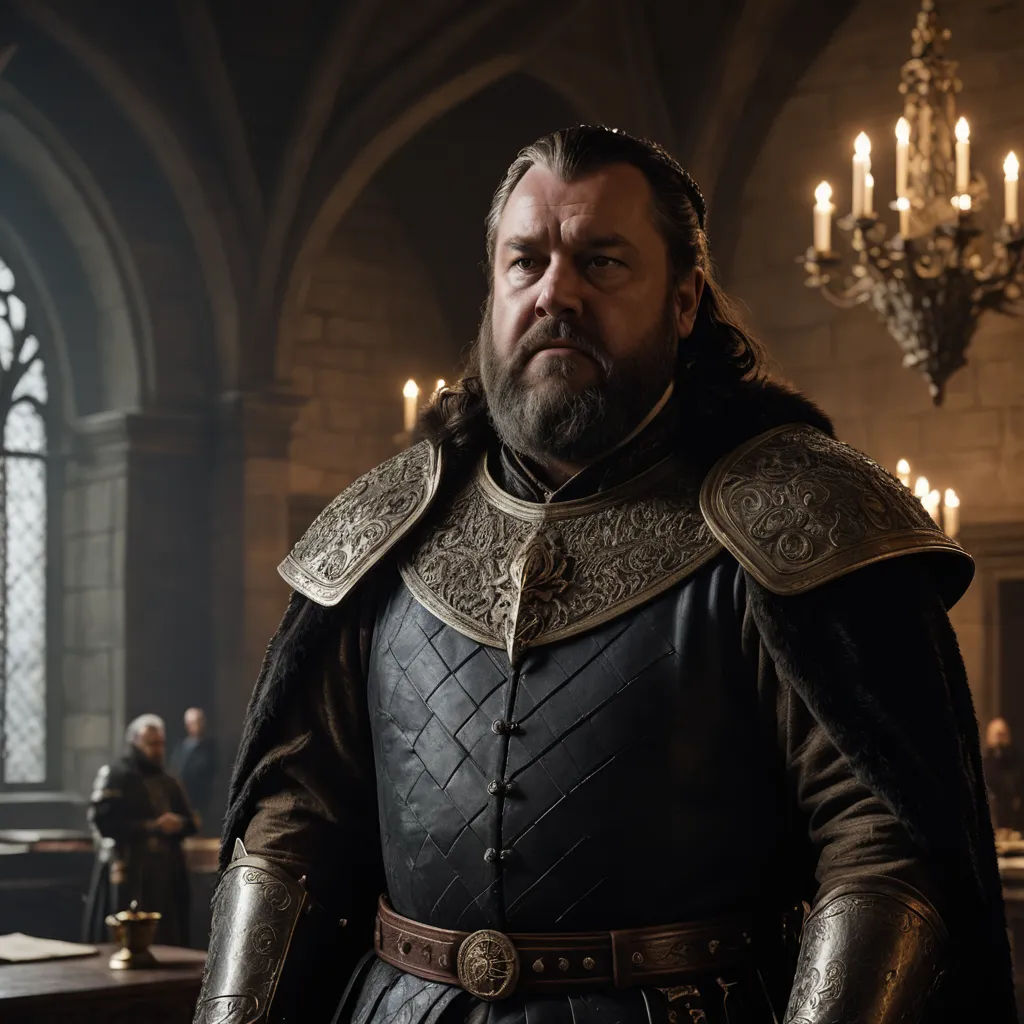 a man in a black suit and a chandelier in a room with chandeliers and chandeliers, dau-al-set, a character portrait, Clovis Trouille, promotional image