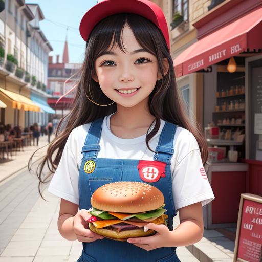 Burger Shop Girl 