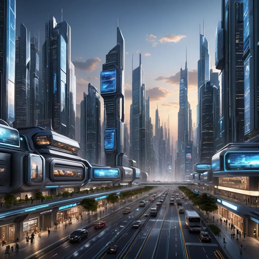 a futuristic city with a futuristic highway and traffic lights at night time with a futuristic skyline in the background, futurism, a detailed matte painting, Edi Rama, solarpunk