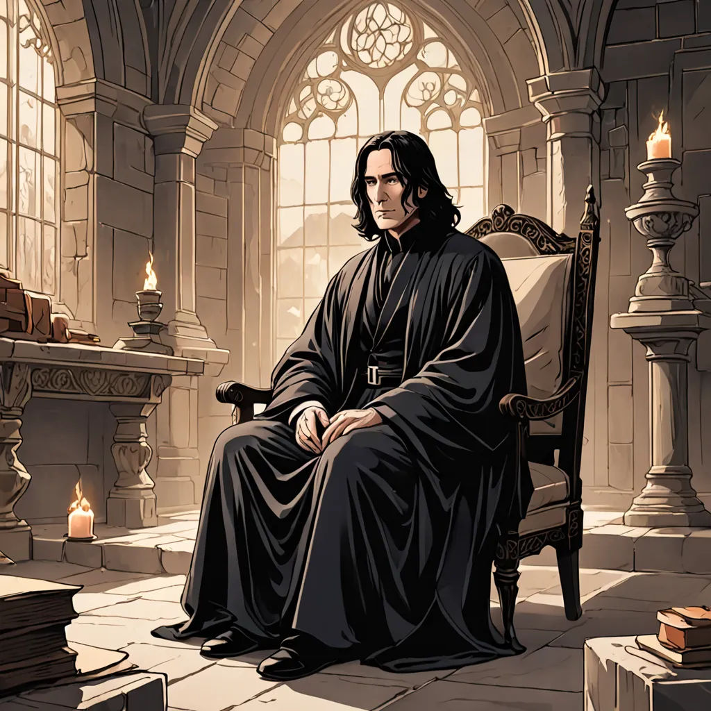 a man sitting in a chair in a room with a fireplace and a window in it, with a candle lit area behind him, gothic art, a comic book panel, Dean Roger, official art