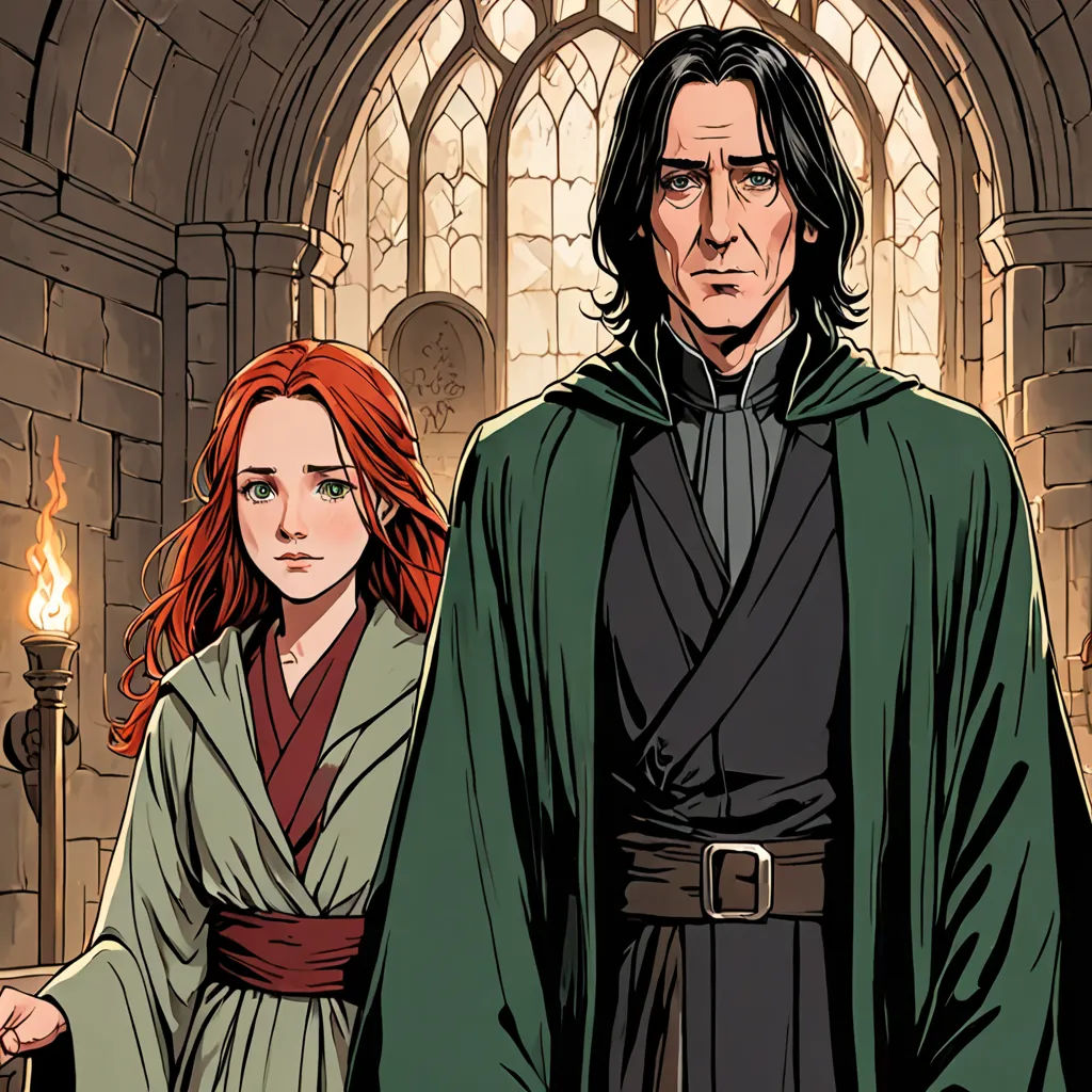 a man and a woman standing in a castle with a candle in their hand and a sword in their hand, fantasy art, a comic book panel, Cedric Seaut (Keos Masons), graphic novel