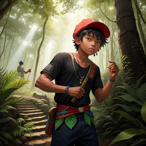 The Adventures of Saci-Pererê and Curupira in the Magic Forest