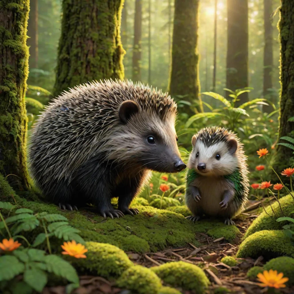 The Porcupine and the Brave Little Boy