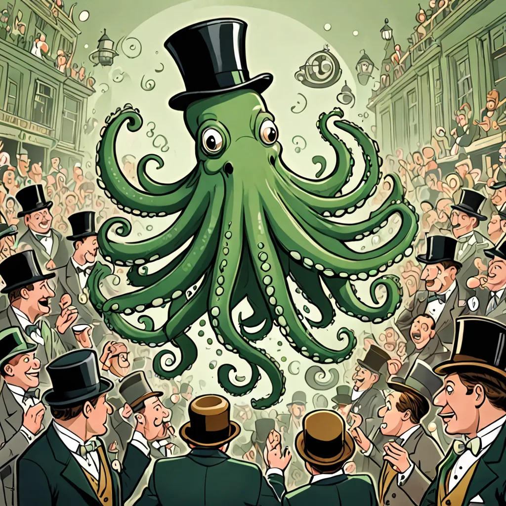 The Green Octopus's Literary Dance