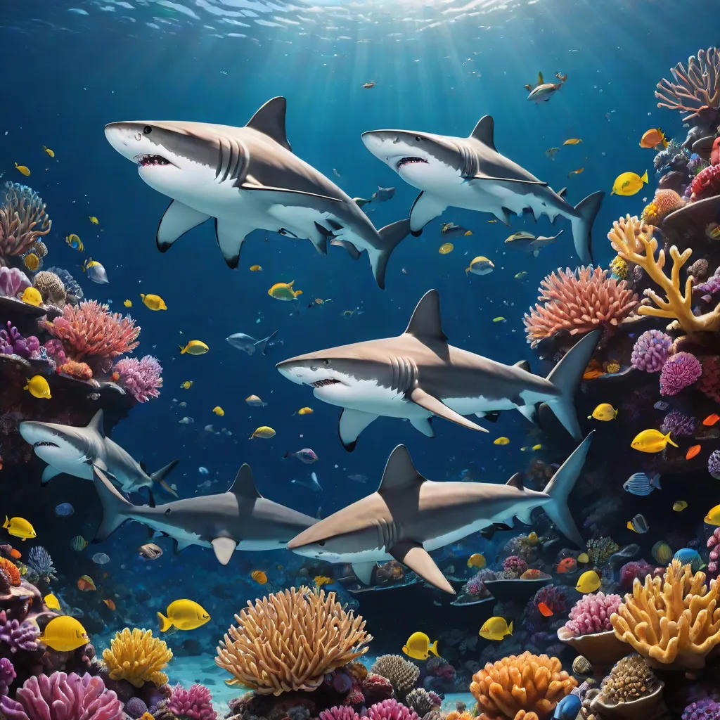 The Shark Family's Ocean Negotiation