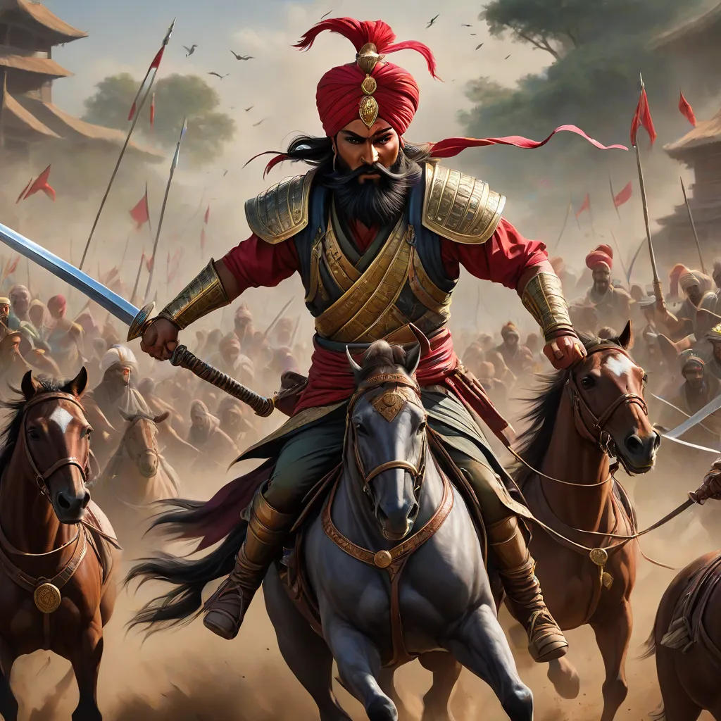 The Fearless Charge of Akali Phula Singh