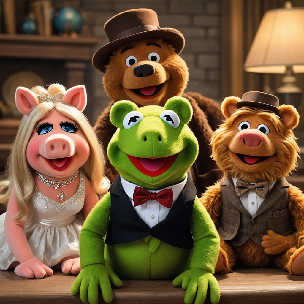 a group of people dressed in animal costumes sitting next to each other on a table with a lamp on, sots art, concept art, Andries Stock, promotional image