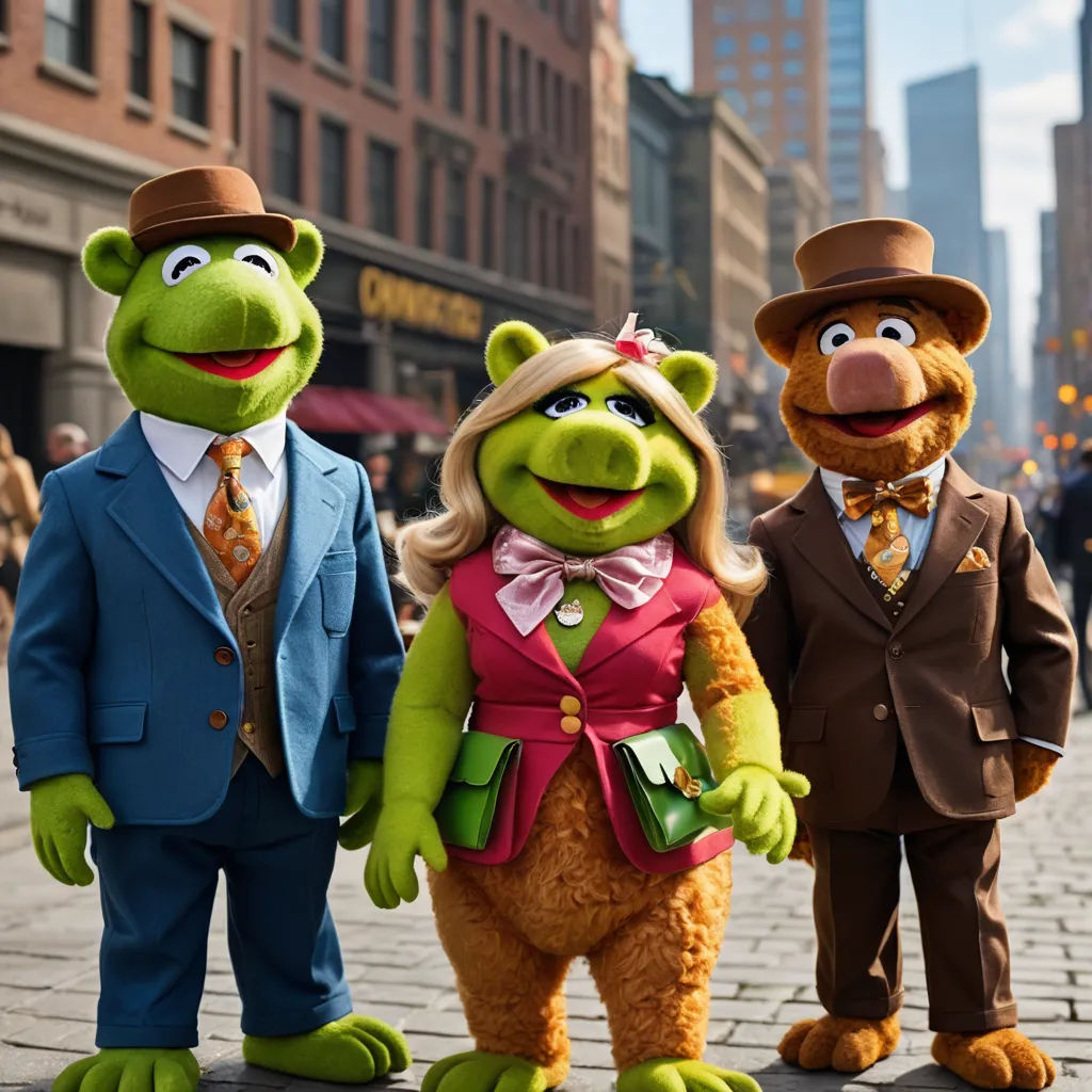 three people in costumes standing on a street corner with a man in a suit and tie and a woman in a suit, harlem renaissance, a stock photo, Avgust Černigoj, promotional image