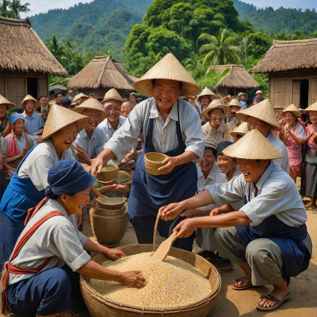 The Tradition of Rice Pounding