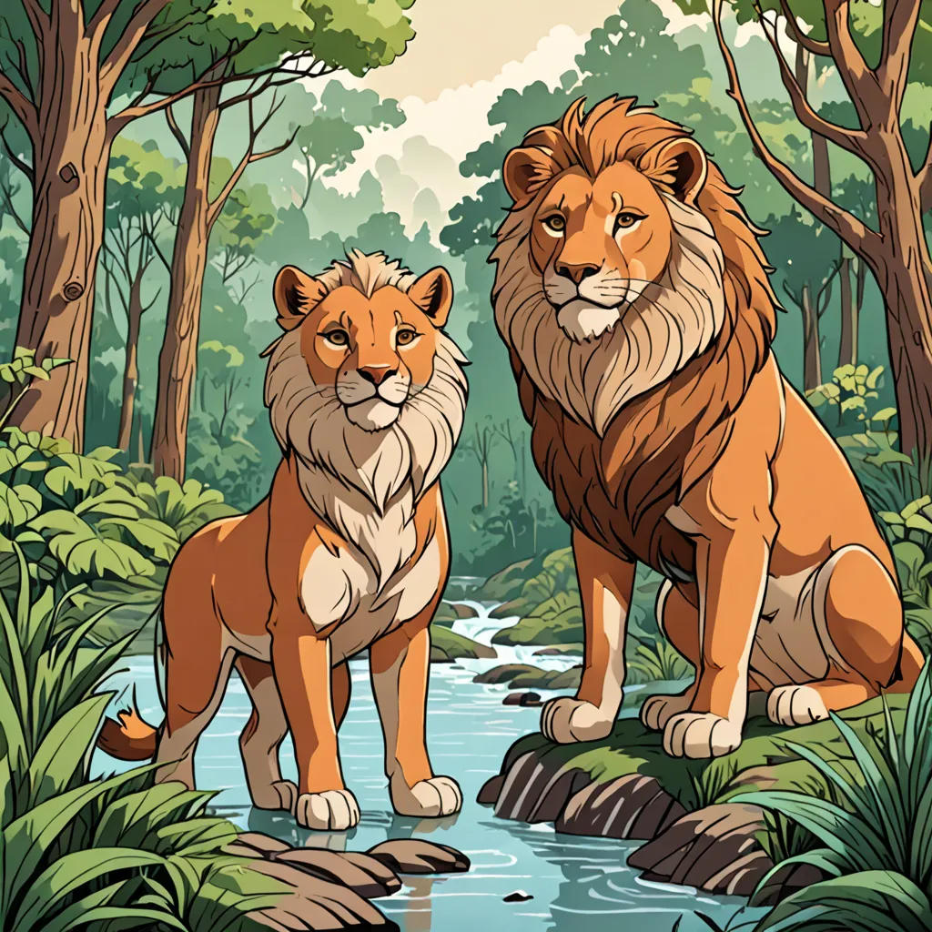 The Clever Fox and the Proud Lion