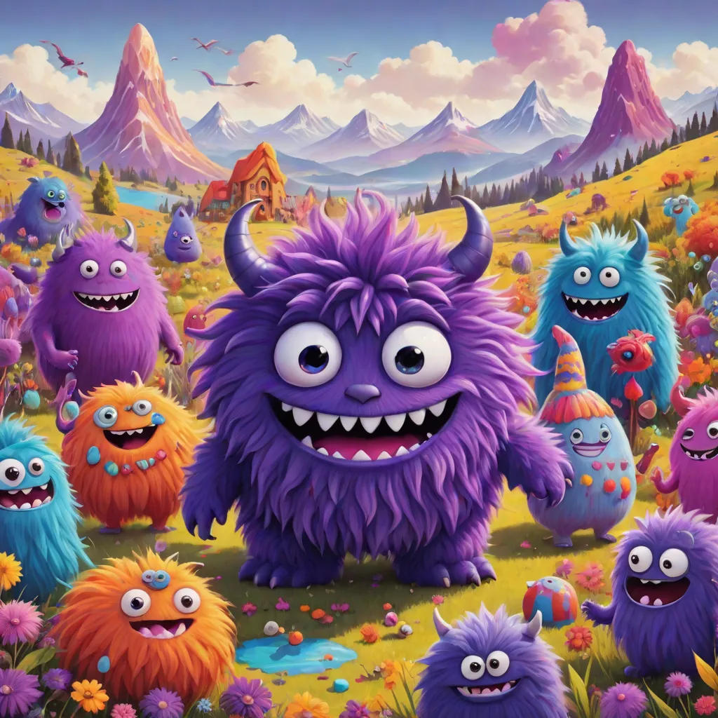 The Grumpy Purple Monster's Adventure