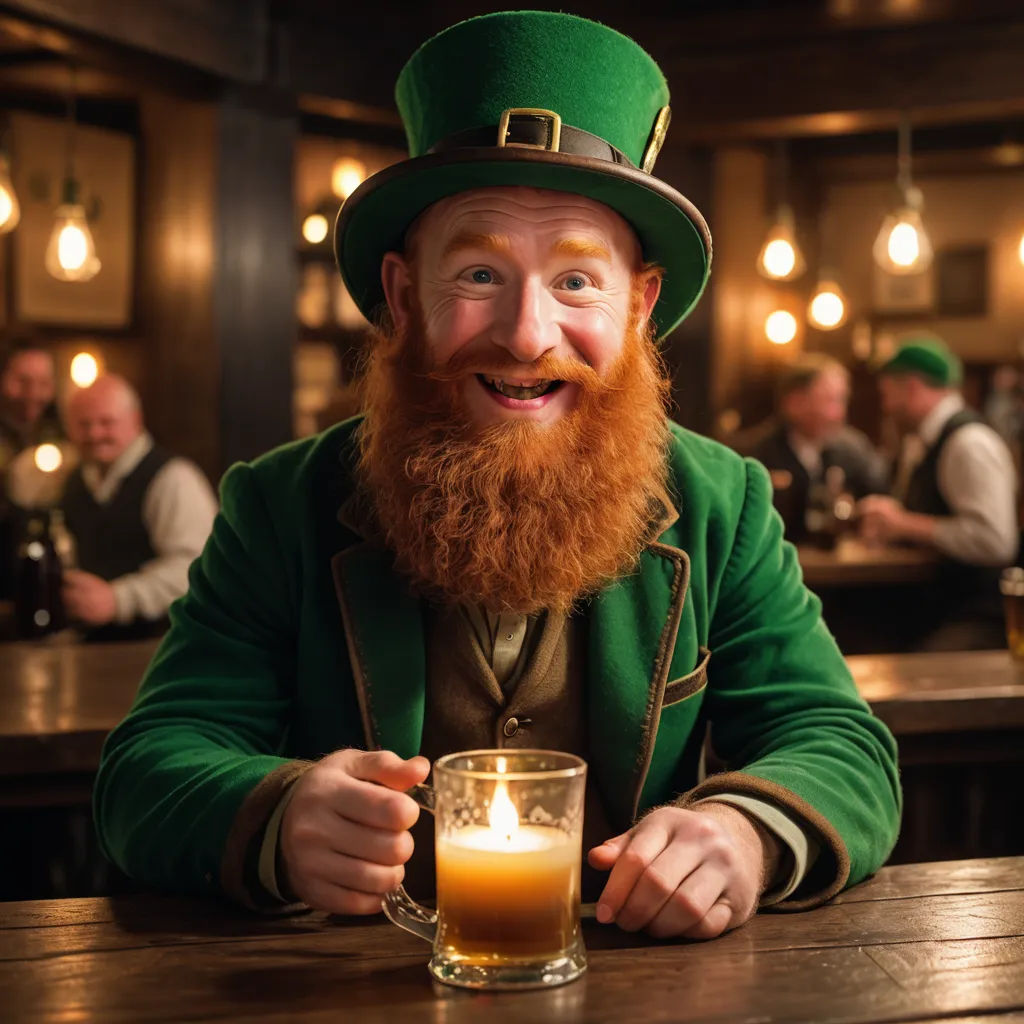 a man with a beard and a green jacket holding a beer in a pub with other people in the background, regionalism, a character portrait, Denis Eden, promotional image