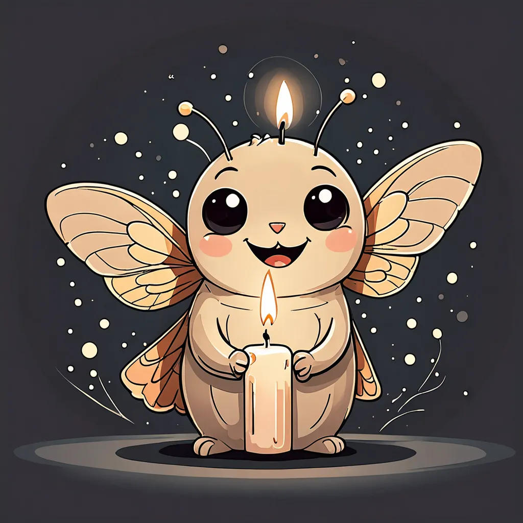 The Little Candle and the Moth