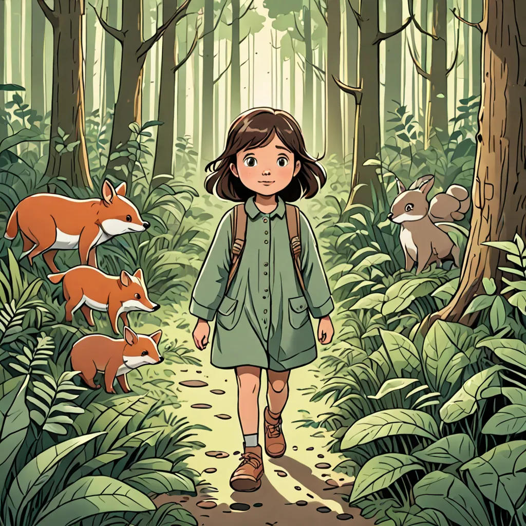 The Lonely Girl's Forest Journey