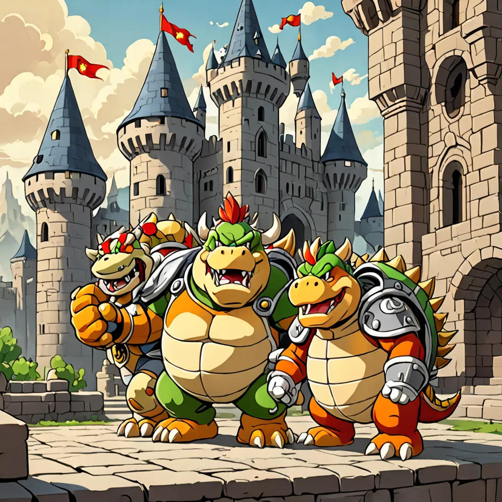 The Transformation of Bowser and Bowser Jr.