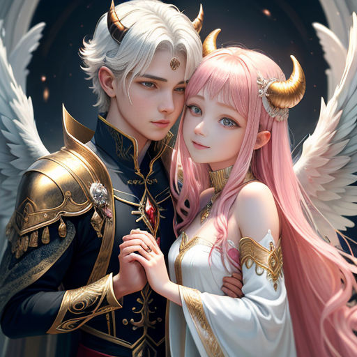 demons and angels love anime