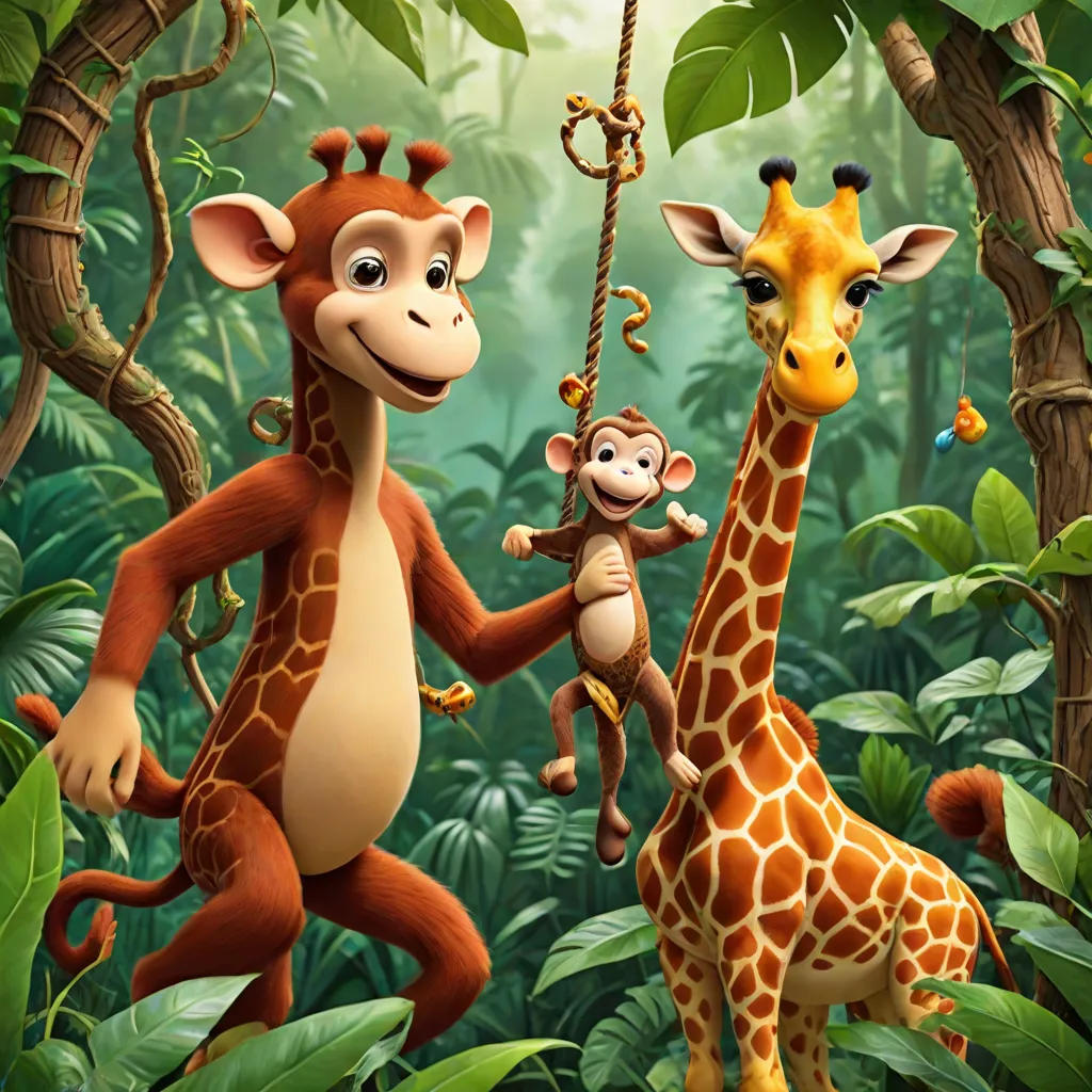 The Tallest Giraffe and the Smallest Monkey