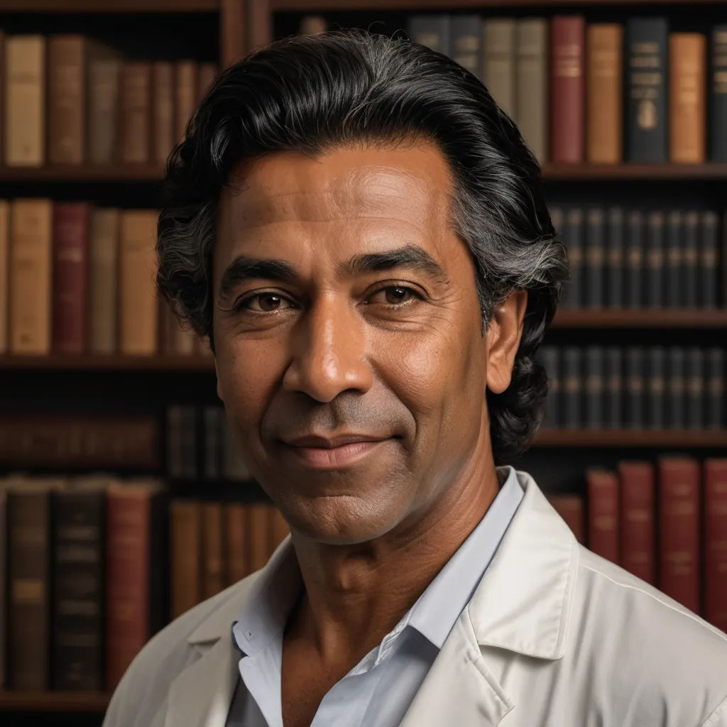 a man in a library with a book shelf behind him and a book case behind him with books on the shelves, neoplasticism, a character portrait, Anthony Devas, jayison devadas