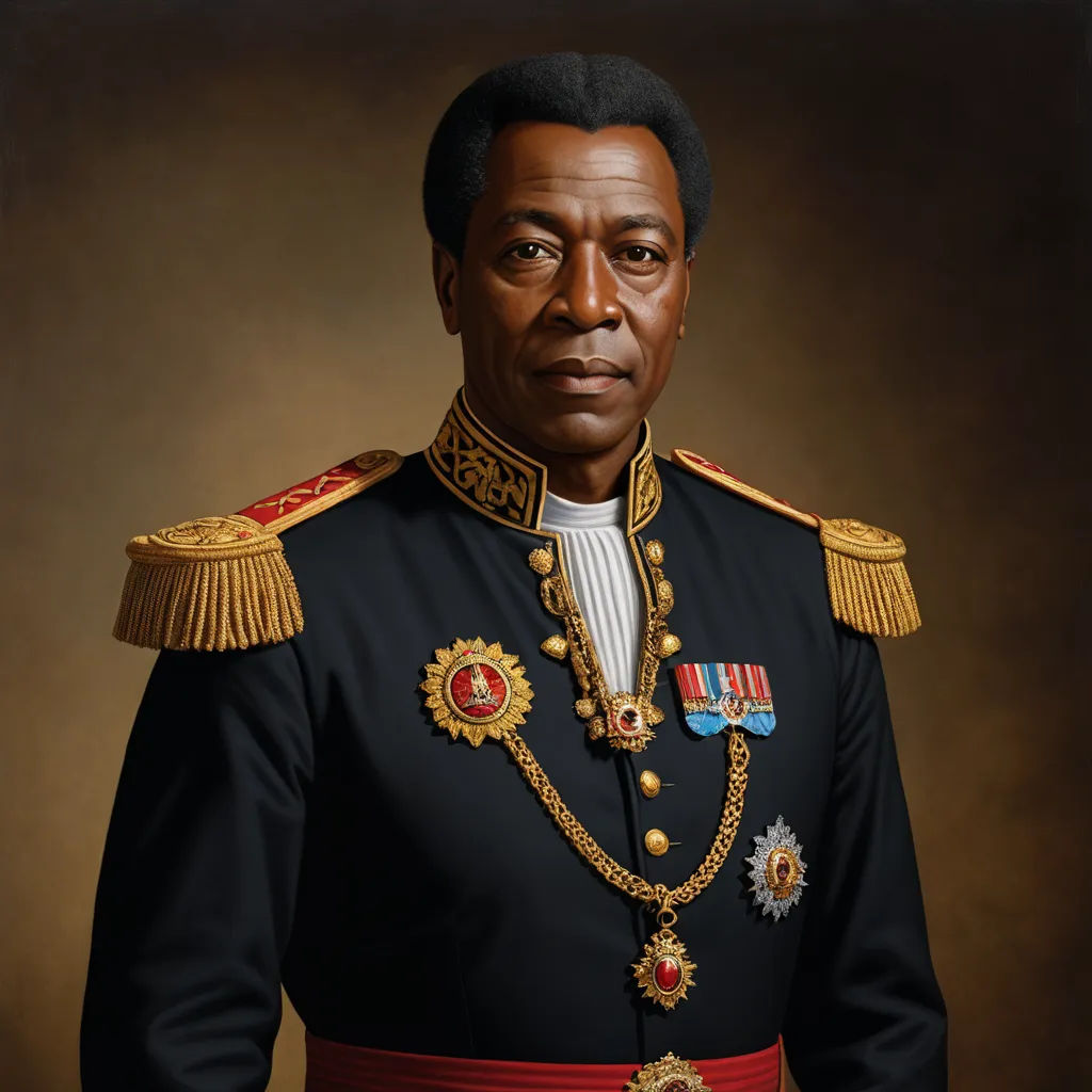 a man in a military uniform is posing for a picture in a portrait session with a brown background and a brown backdrop, realism, a character portrait, Felipe Seade, extremely detailed oil painting